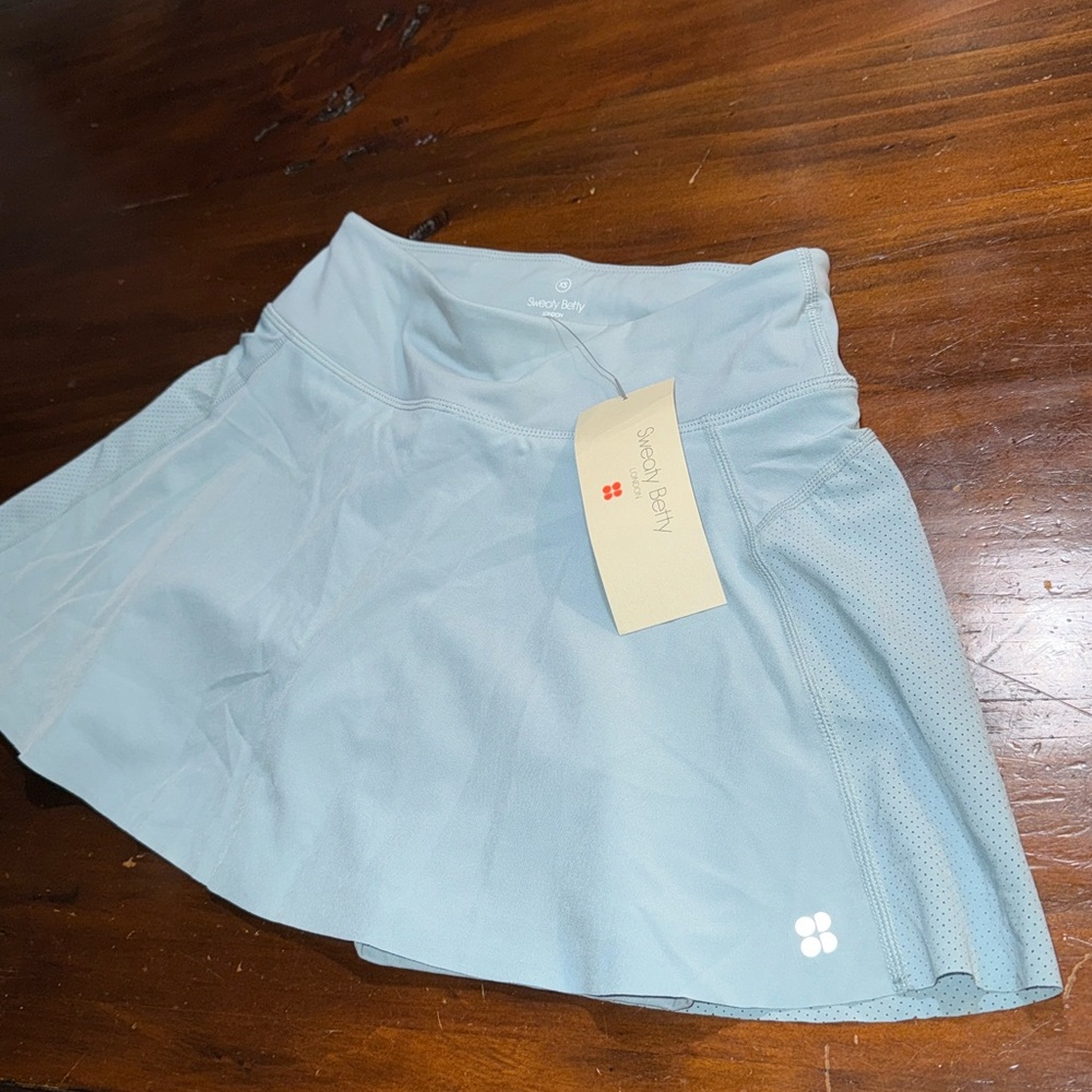 NWT SWEATY BETTY Swift Skort in Smoke Blue🦋